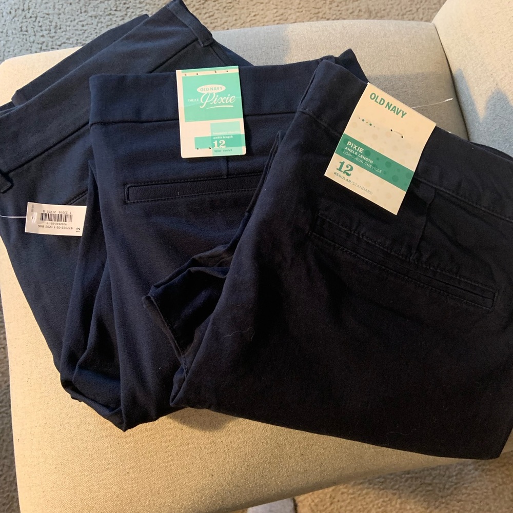 3 pair NWT Sz. 12 Pixie pants.